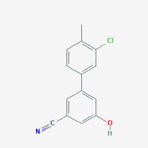 molecular formula C14H10ClNO B6376325 MFCD18314350 CAS No. 1261894-78-3