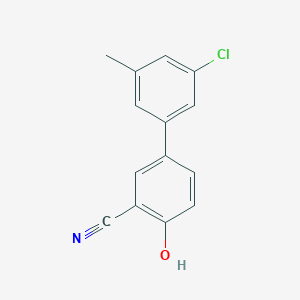 molecular formula C14H10ClNO B6376332 MFCD18314351 CAS No. 1262003-46-2