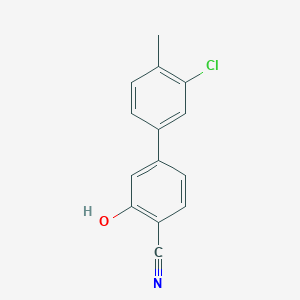 molecular formula C14H10ClNO B6376389 MFCD18314349 CAS No. 1261975-39-6