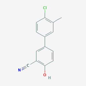 molecular formula C14H10ClNO B6376395 MFCD18314357 CAS No. 1261942-13-5