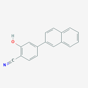 molecular formula C17H11NO B6376411 2-Hydroxy-4-(naphthalen-2-yl)benzonitrile CAS No. 1261964-01-5