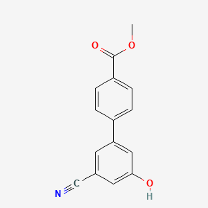 molecular formula C15H11NO3 B6376558 MFCD18314395 CAS No. 1262000-78-1