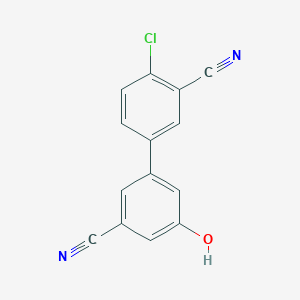 molecular formula C14H7ClN2O B6376609 MFCD18314401 CAS No. 1261929-20-7
