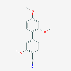 molecular formula C15H13NO3 B6376627 2-Cyano-5-(2,4-dimethoxyphenyl)phenol CAS No. 1262003-63-3