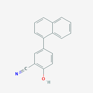 molecular formula C17H11NO B6376683 2-Hydroxy-5-(naphthalen-1-yl)benzonitrile CAS No. 1261889-74-0