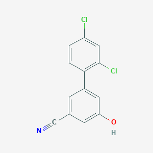 molecular formula C13H7Cl2NO B6376839 MFCD18314458 CAS No. 1261975-77-2