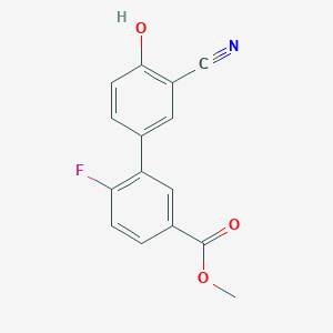 molecular formula C15H10FNO3 B6376930 MFCD18314483 CAS No. 1261918-24-4