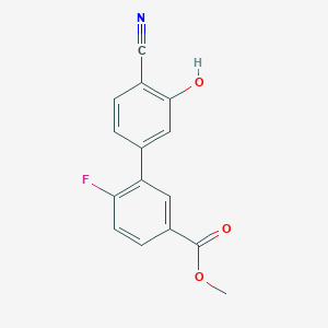 molecular formula C15H10FNO3 B6376939 MFCD18314484 CAS No. 1261889-94-4
