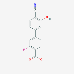 molecular formula C15H10FNO3 B6376948 MFCD18314487 CAS No. 1261894-97-6
