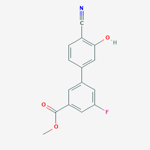 molecular formula C15H10FNO3 B6376954 MFCD18314490 CAS No. 1261975-83-0