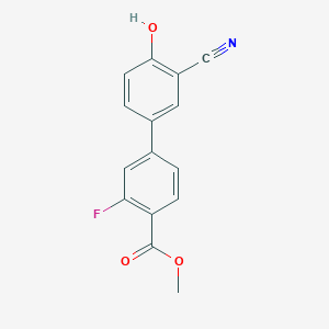 molecular formula C15H10FNO3 B6376956 MFCD18314486 CAS No. 1262001-02-4