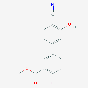 molecular formula C15H10FNO3 B6376959 MFCD18314493 CAS No. 1261964-98-0