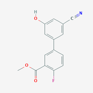 molecular formula C15H10FNO3 B6376964 MFCD18314494 CAS No. 1261918-35-7