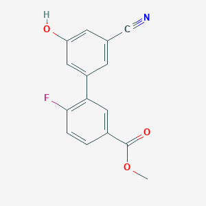 molecular formula C15H10FNO3 B6376968 MFCD18314485 CAS No. 1261986-75-7