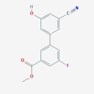 molecular formula C15H10FNO3 B6376975 MFCD18314491 CAS No. 1261890-00-9