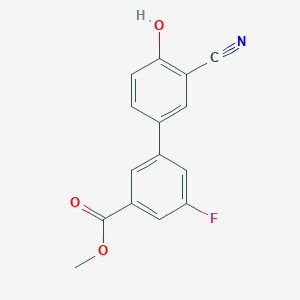 molecular formula C15H10FNO3 B6376985 MFCD18314489 CAS No. 1261918-27-7
