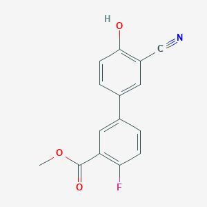 molecular formula C15H10FNO3 B6377029 MFCD18314492 CAS No. 1261918-29-9