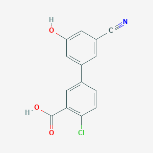 molecular formula C14H8ClNO3 B6377043 MFCD18314509 CAS No. 1261968-81-3