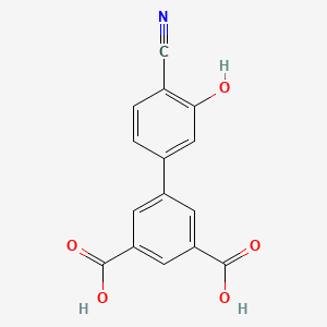 molecular formula C15H9NO5 B6377120 2-Cyano-5-(3,5-dicarboxyphenyl)phenol CAS No. 1261954-11-3