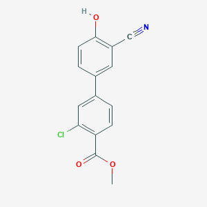 molecular formula C15H10ClNO3 B6377172 MFCD18314537 CAS No. 1261898-04-7