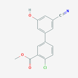 molecular formula C15H10ClNO3 B6377186 MFCD18314542 CAS No. 1261898-05-8