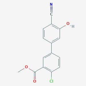 molecular formula C15H10ClNO3 B6377235 MFCD18314541 CAS No. 1261901-63-6