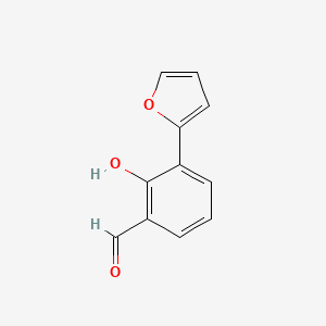 molecular formula C11H8O3 B6377449 3-(Furan-2-yl)-2-hydroxybenzaldehyde CAS No. 1261950-12-2