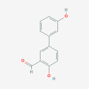 molecular formula C13H10O3 B6377471 2-Formyl-4-(3-hydroxyphenyl)phenol CAS No. 1098984-10-1