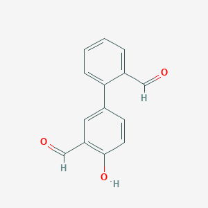 B6377541 4-(2-Formylphenyl)-2-formylphenol, 95% CAS No. 1111120-67-2
