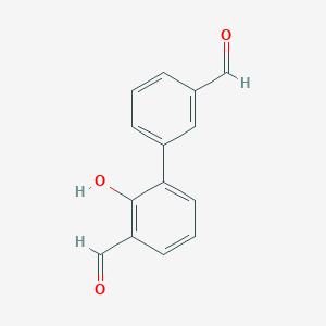 molecular formula C14H10O3 B6377566 6-(3-Formylphenyl)-2-formylphenol CAS No. 1261907-10-1