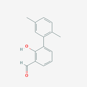 molecular formula C15H14O2 B6377611 6-(2,5-Dimethylphenyl)-2-formylphenol CAS No. 1261902-21-9