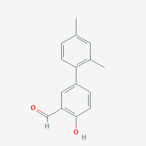 B6377663 4-(2,4-Dimethylphenyl)-2-formylphenol, 95% CAS No. 1111120-87-6
