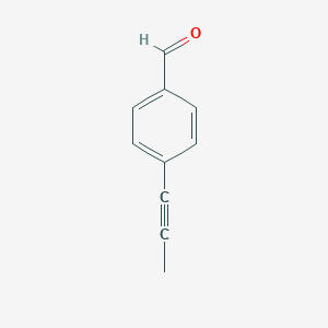 molecular formula C10H8O B063780 4-(Prop-1-yn-1-yl)benzaldehyde CAS No. 172508-29-1