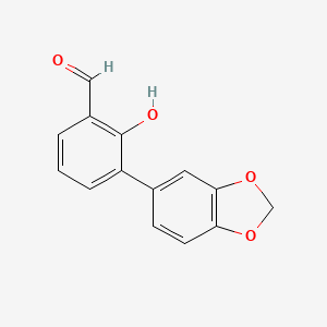 2-Formyl-6-(3,4-methylenedioxyphenyl)phenol, 95%