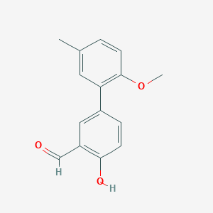 B6378071 2-Formyl-4-(2-methoxy-5-methylphenyl)phenol, 95% CAS No. 1111128-79-0