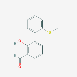 2-Formyl-6-(2-methylthiophenyl)phenol, 95%