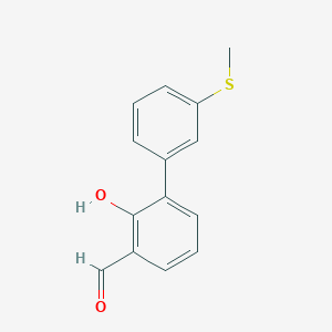 2-Formyl-6-(3-methylthiophenyl)phenol, 95%