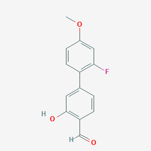 5-(2-Fluoro-4-methoxyphenyl)-2-formylphenol, 95%