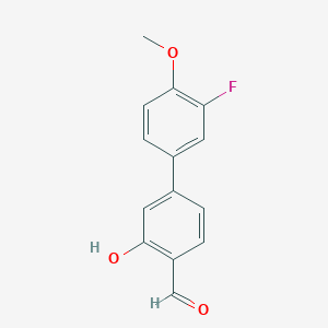 5-(3-Fluoro-4-methoxyphenyl)-2-formylphenol, 95%