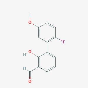 6-(2-Fluoro-5-methoxyphenyl)-2-formylphenol, 95%