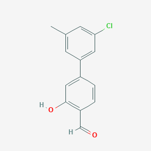 molecular formula C14H11ClO2 B6378240 MFCD18314747 CAS No. 1261953-49-4