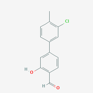 5-(3-Chloro-4-methylphenyl)-2-formylphenol, 95%