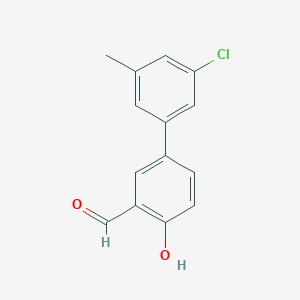 molecular formula C14H11ClO2 B6378257 MFCD18314746 CAS No. 1261919-22-5