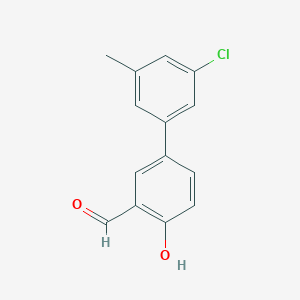 4-(3-Chloro-5-methylphenyl)-2-formylphenol, 95%