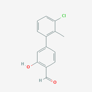 5-(3-Chloro-2-methylphenyl)-2-formylphenol, 95%