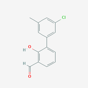 6-(3-Chloro-5-methylphenyl)-2-formylphenol, 95%