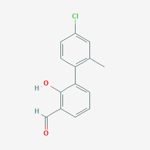 molecular formula C14H11ClO2 B6378275 MFCD18314750 CAS No. 1261907-27-0