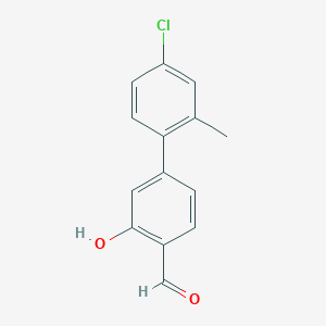 5-(4-Chloro-2-methylphenyl)-2-formylphenol, 95%