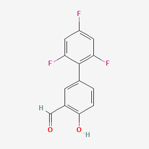 B6378354 2-Formyl-4-(2,4,6-trifluorophenyl)phenol, 95% CAS No. 1111129-46-4