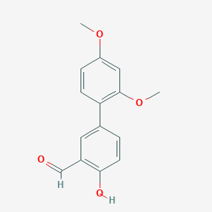 B6378456 4-(2,4-Dimethoxyphenyl)-2-formylphenol, 95% CAS No. 1111128-83-6